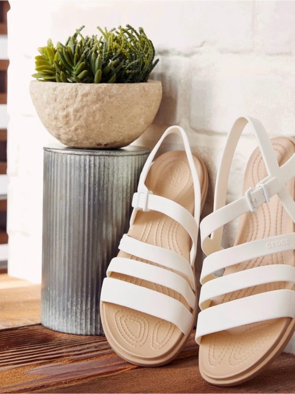 Crocs Tulum Strappy White Strappy Women’s Sandals - Comfortable Everyday Style